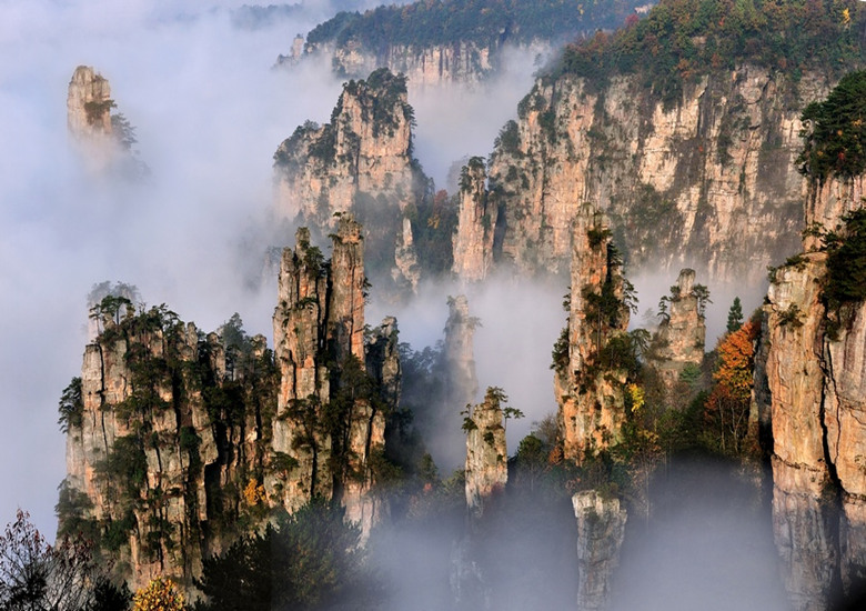 Støjende Indvandring Skærpe Tianzi Mountain, Zhangjiajie Tianzi Mountain Nature Reserve