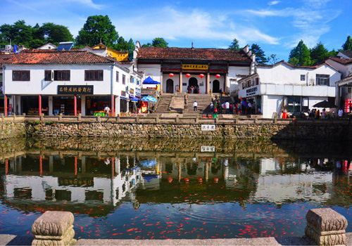 The Free Life Pond in Mt. Jiuhua, Chizhou City of Anhui