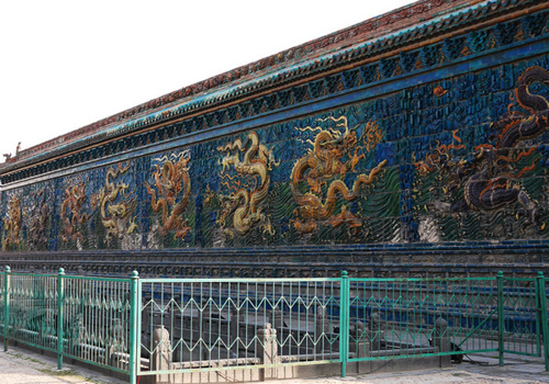 Dragon Screen is one kind of the screen walls which faces the gate inside a traditional Chinese courtyard.